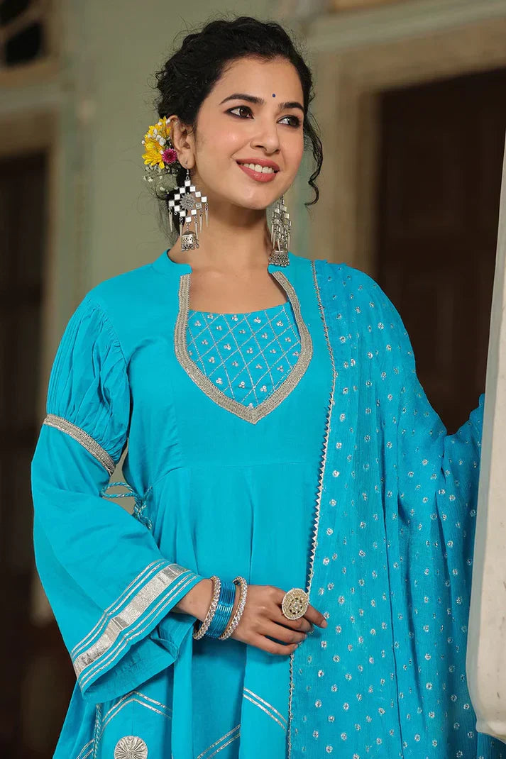 2 Combo Suit Set With Dupatta