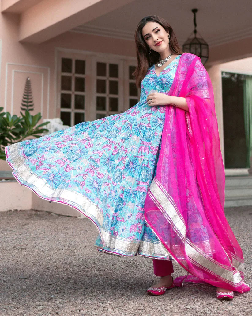 2 Combo Suit Set With Dupatta