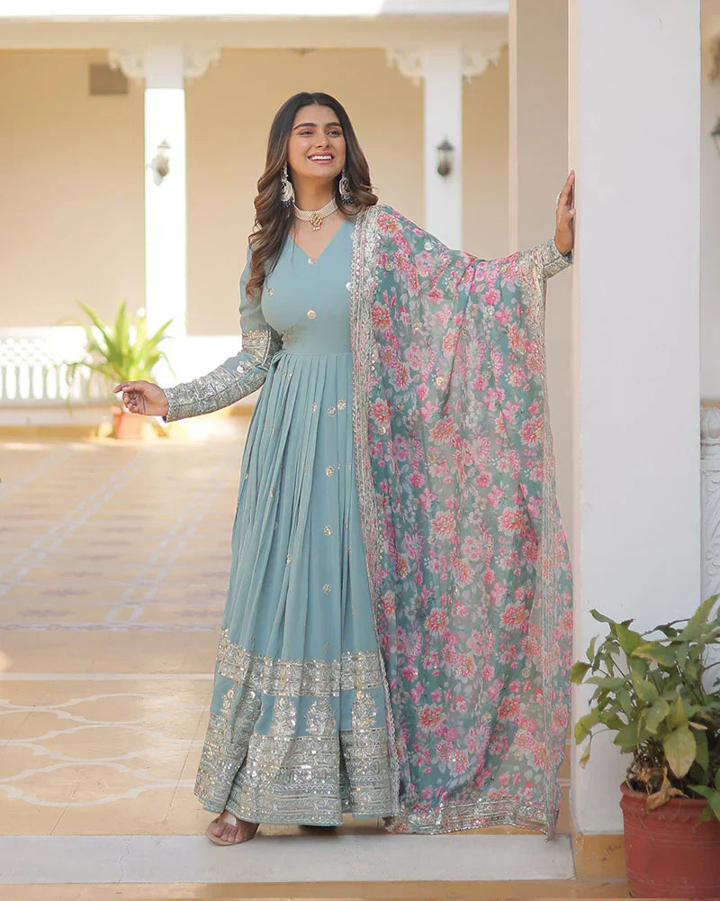 2 Combo Suit Set With Dupatta