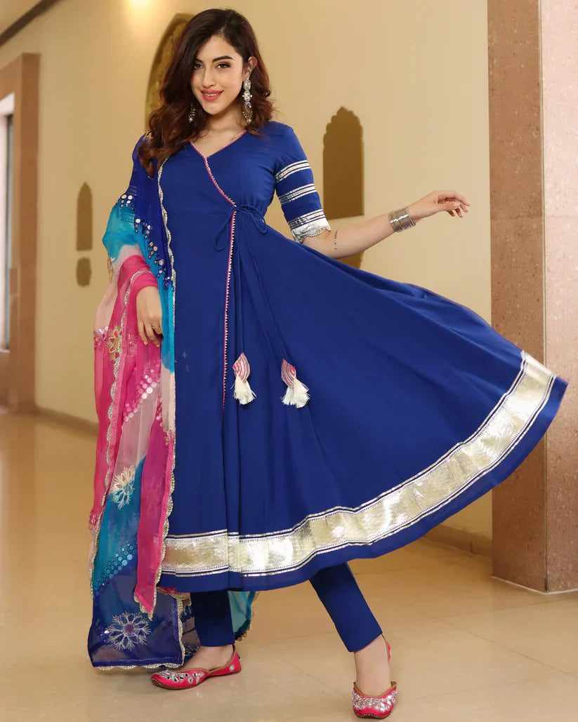 2 Combo Suit Set With Dupatta
