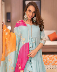 2 Combo Suit Set With Dupatta