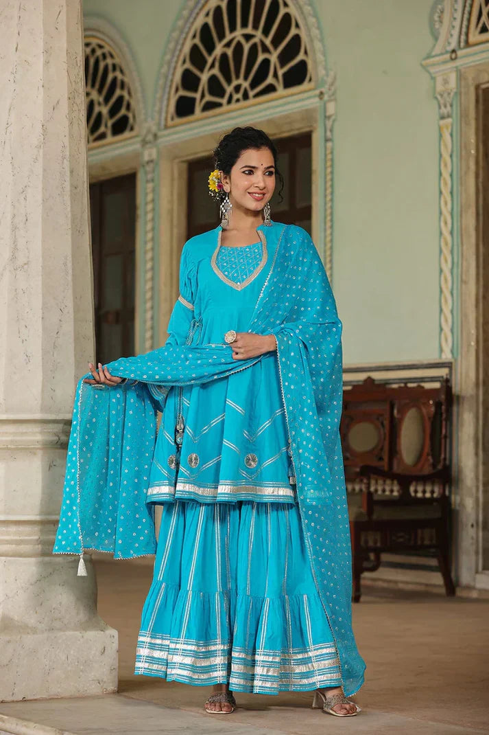 2 Combo Suit Set With Dupatta