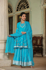 2 Combo Suit Set With Dupatta