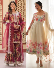 2 Designer Dress Combo Pair Set