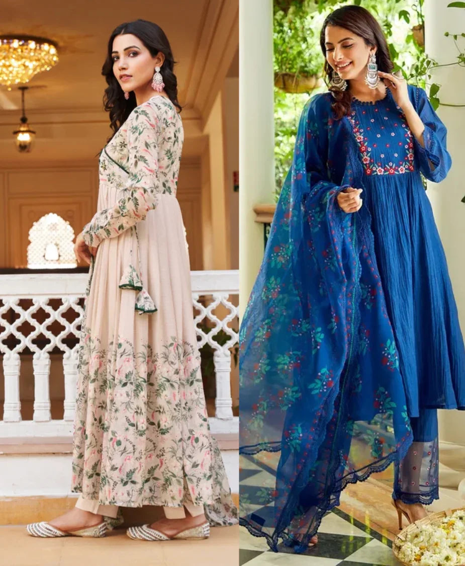2 Designer Dress Combo Pair Set