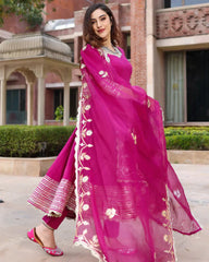 2 Combo Suit Set With Dupatta