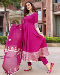 2 Combo Suit Set With Dupatta