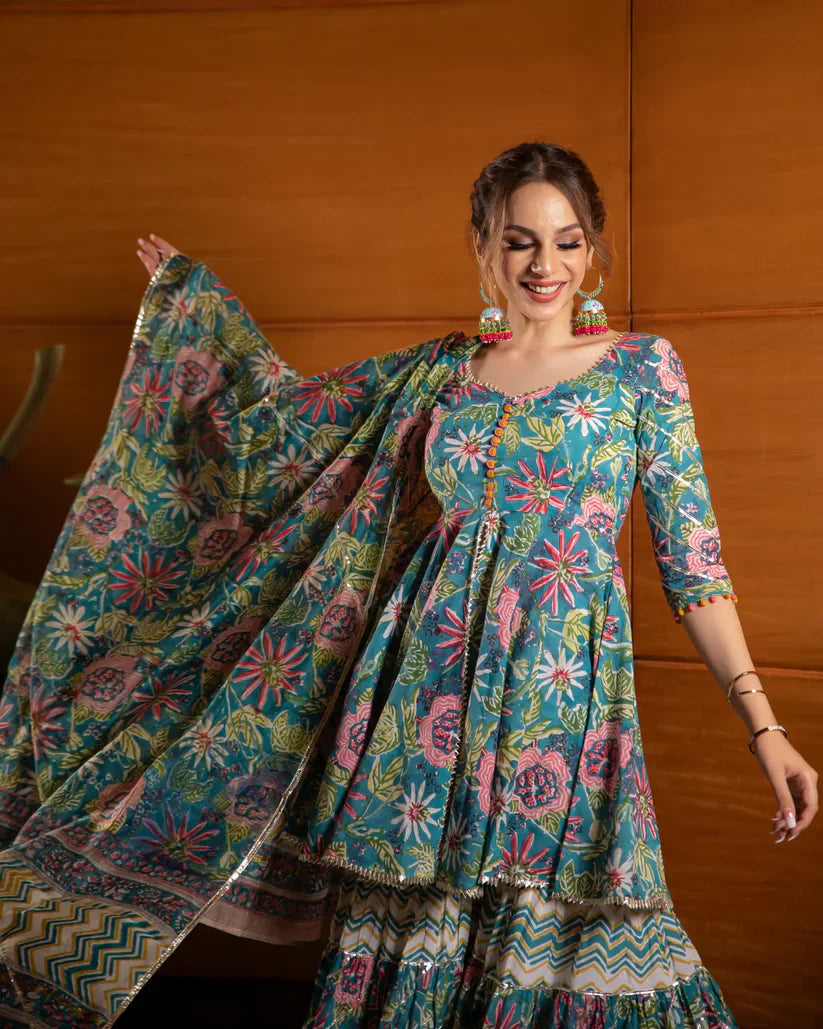 2 Combo Suit Set With Dupatta