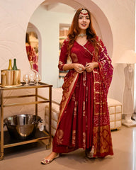 2 Combo Suit Set With Dupatta