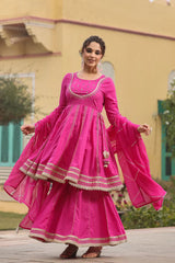 2 Combo Suit Set With Dupatta