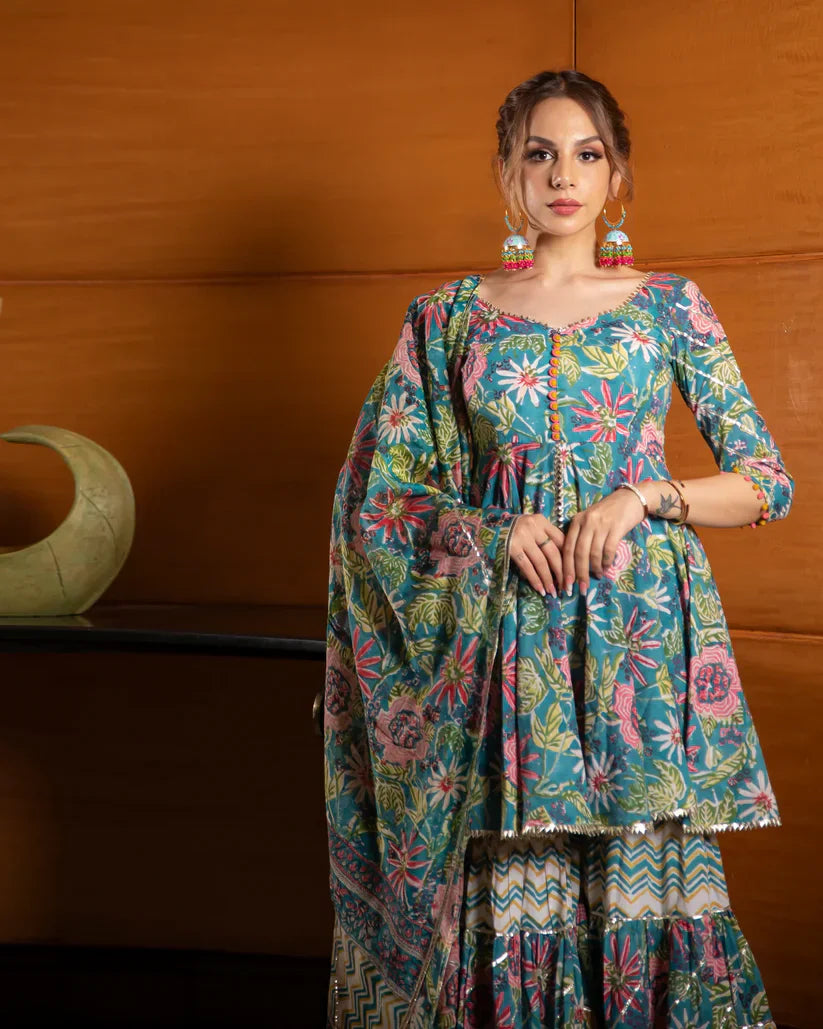 2 Combo Suit Set With Dupatta