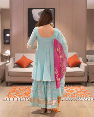 2 Combo Suit Set With Dupatta