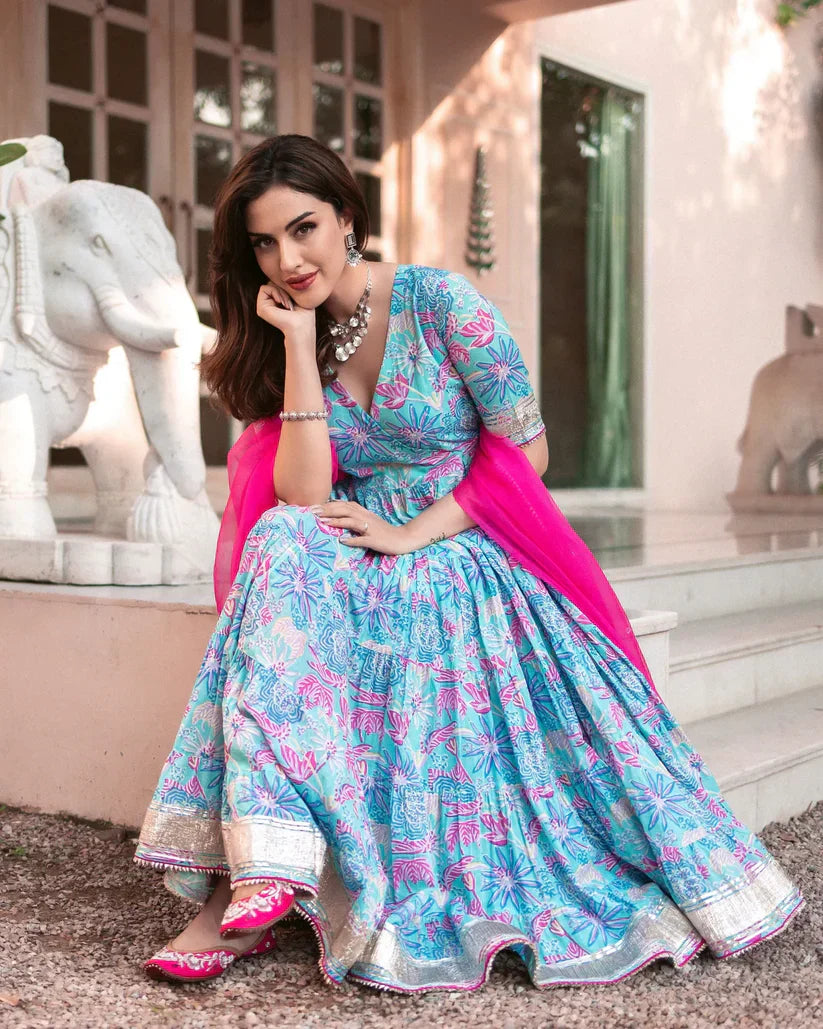 2 Combo Suit Set With Dupatta