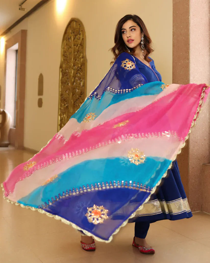 2 Combo Suit Set With Dupatta