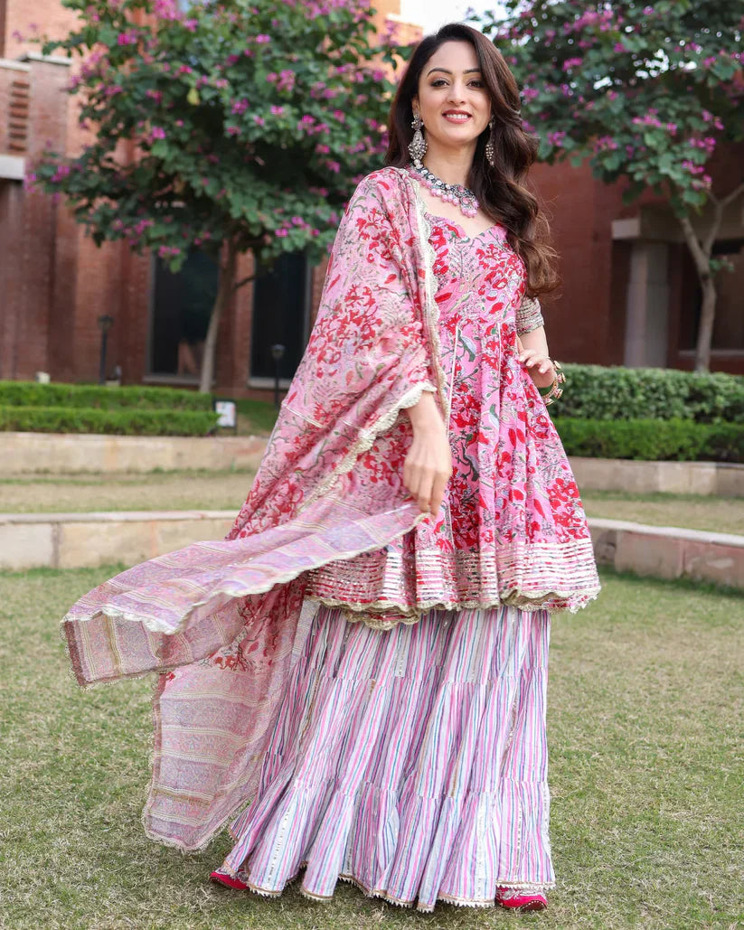 2 Combo Suit Set With Dupatta