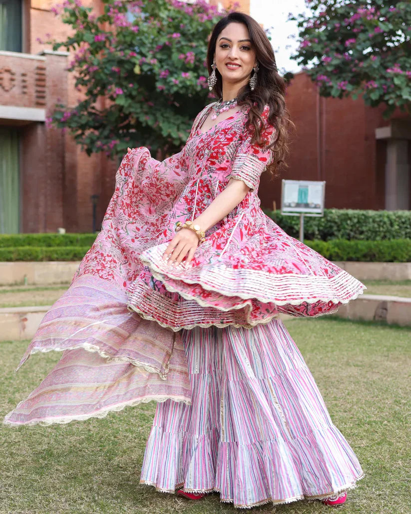 2 Combo Suit Set With Dupatta