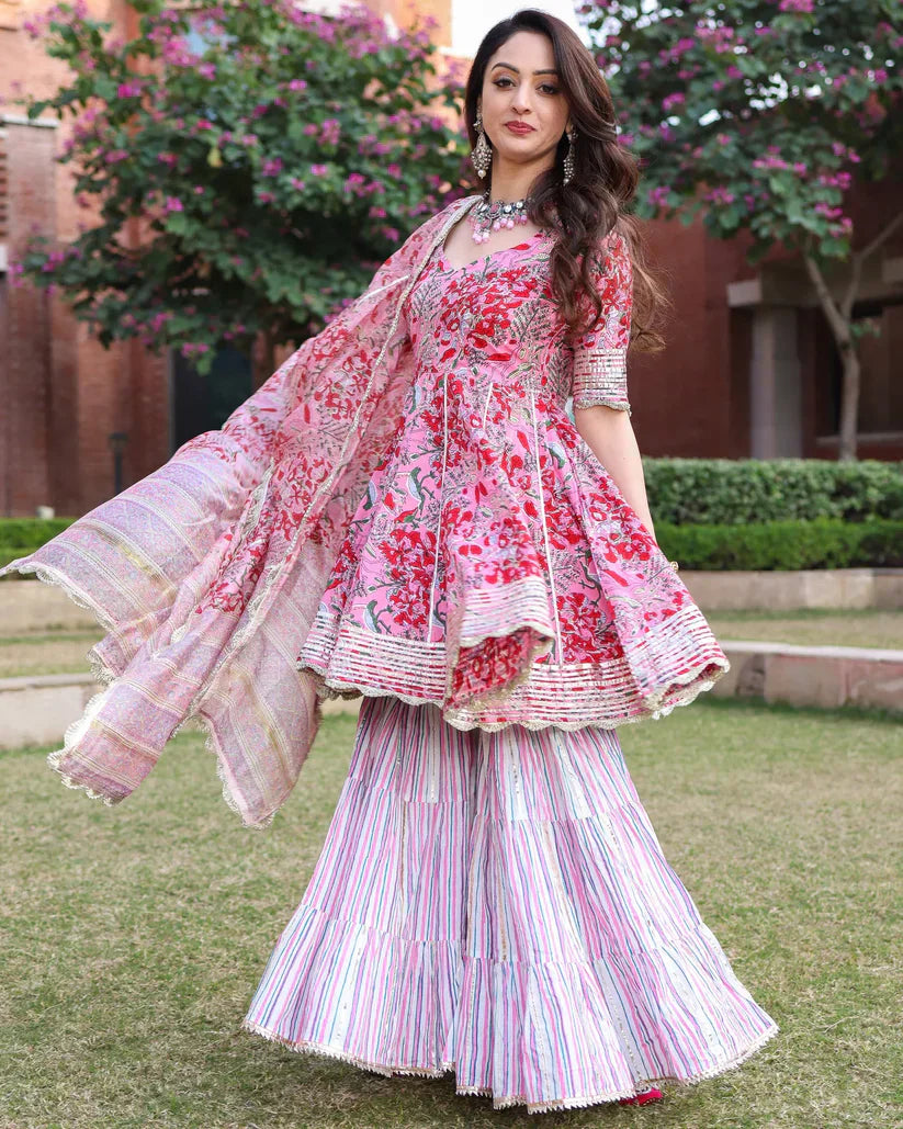 2 Combo Suit Set With Dupatta