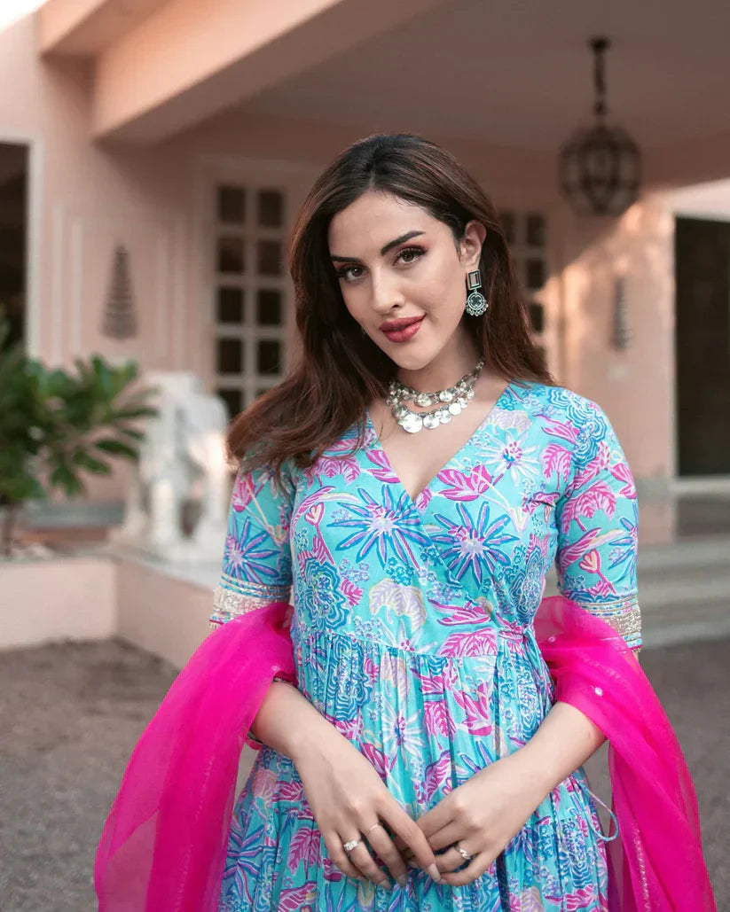 2 Combo Suit Set With Dupatta