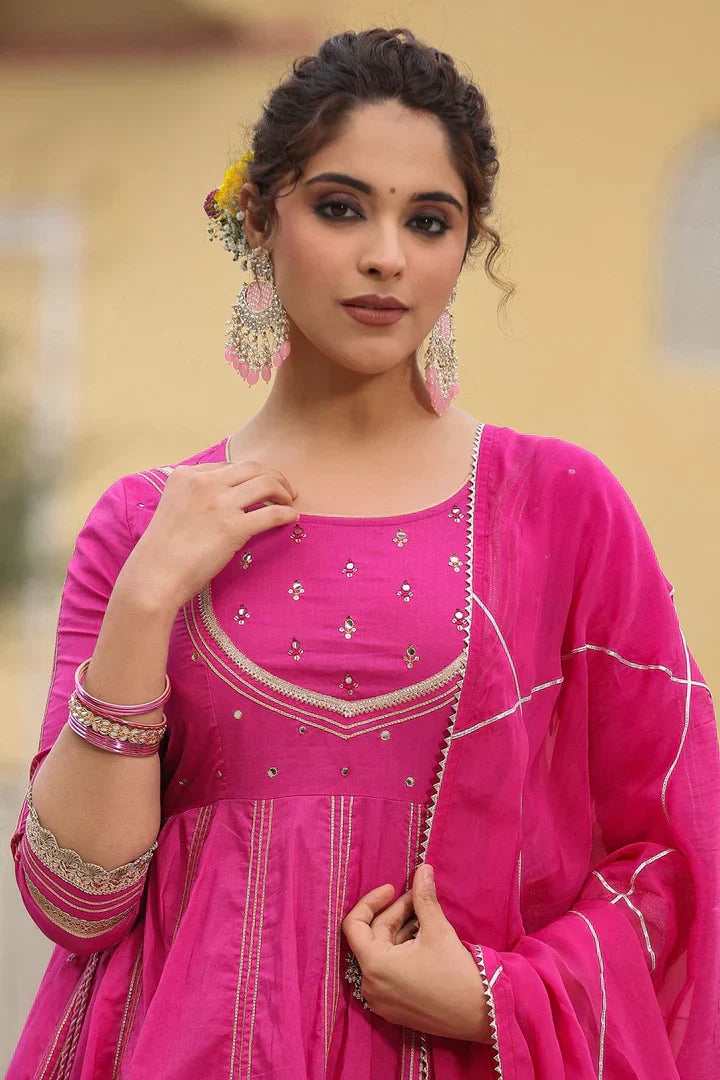 2 Combo Suit Set With Dupatta