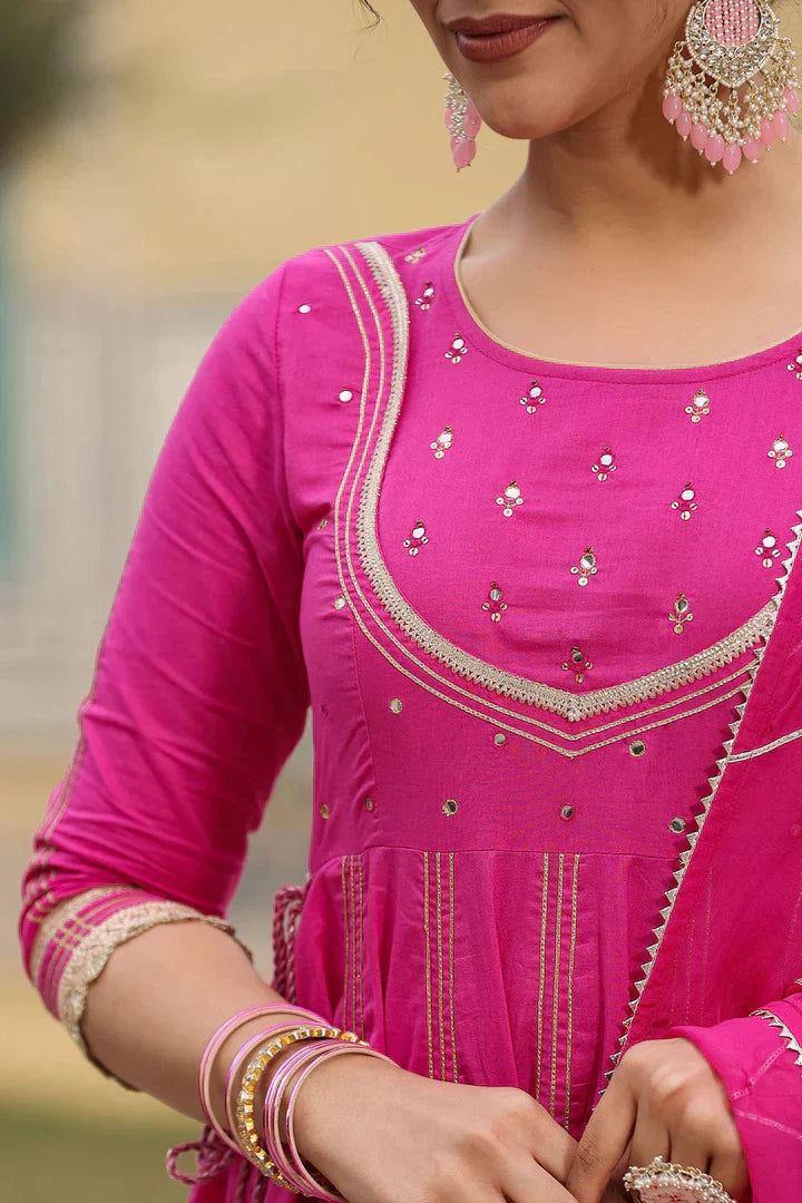 2 Combo Suit Set With Dupatta