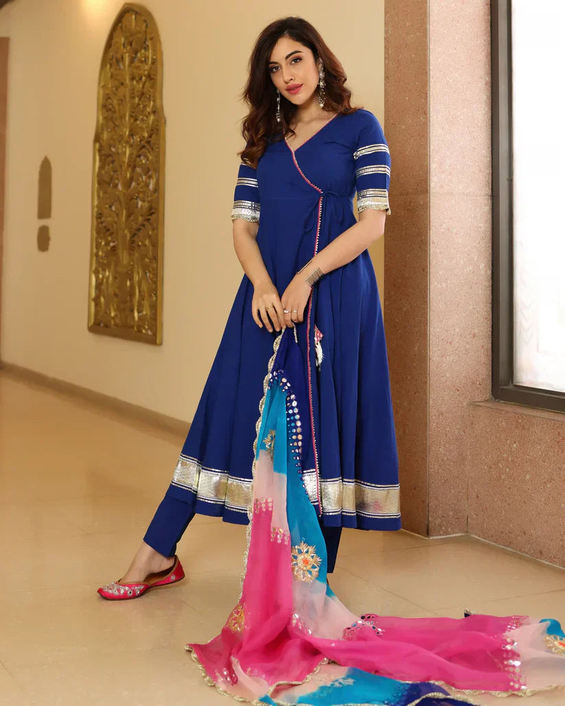 2 Combo Suit Set With Dupatta