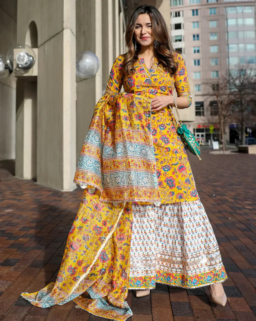 2 Combo Suit Set With Dupatta