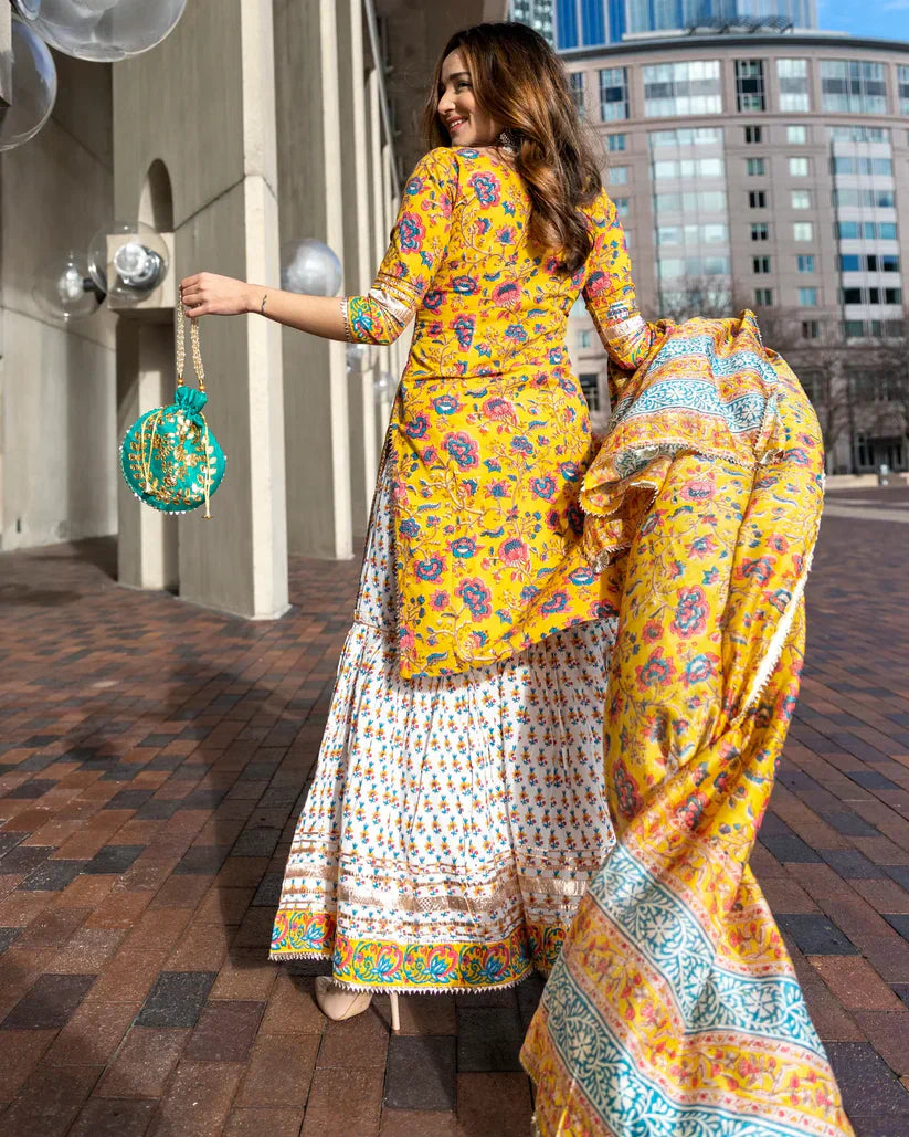 2 Combo Suit Set With Dupatta