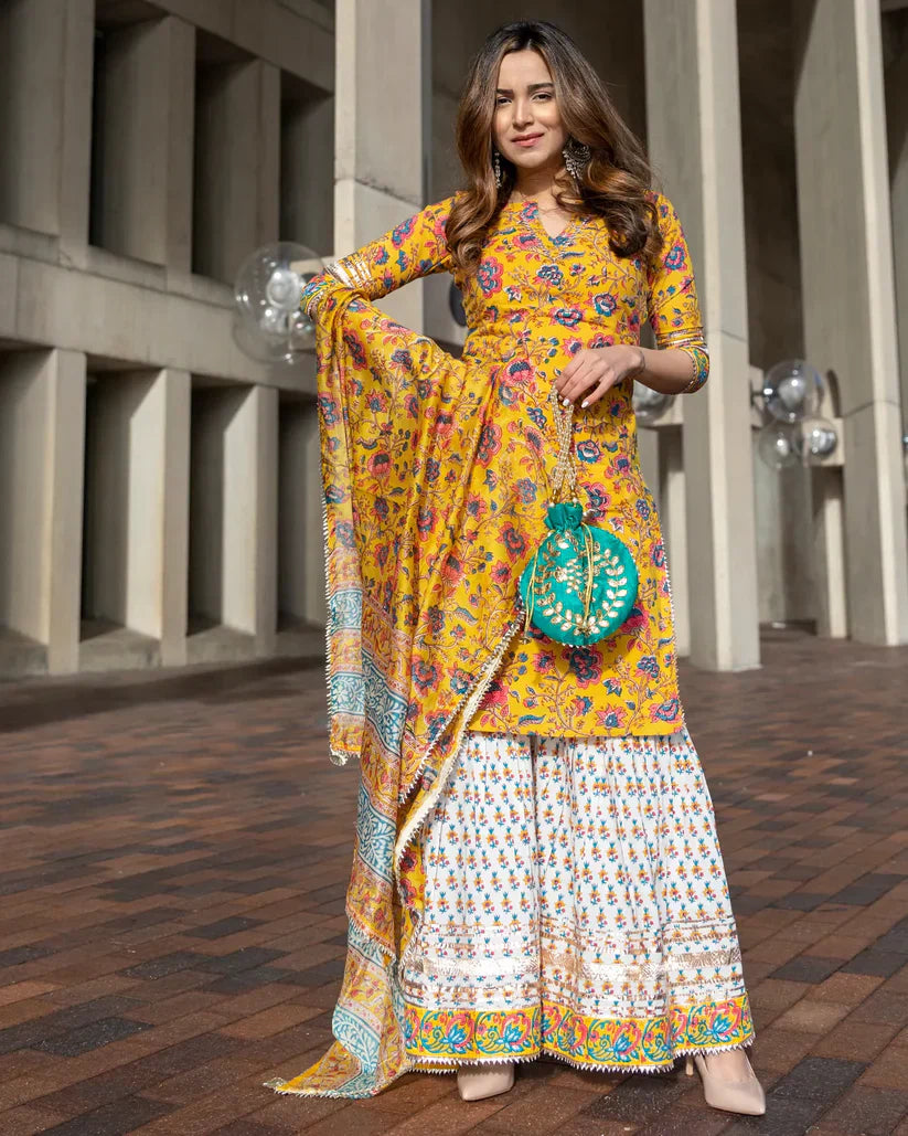 2 Combo Suit Set With Dupatta