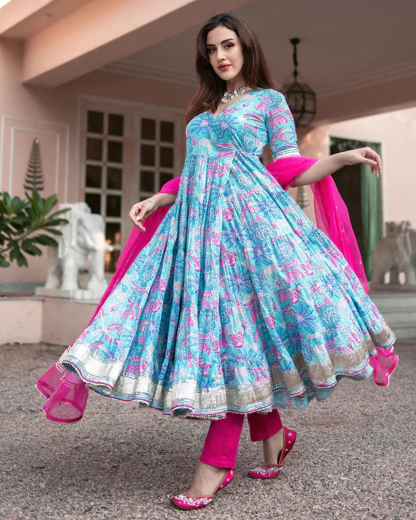 2 Combo Suit Set With Dupatta