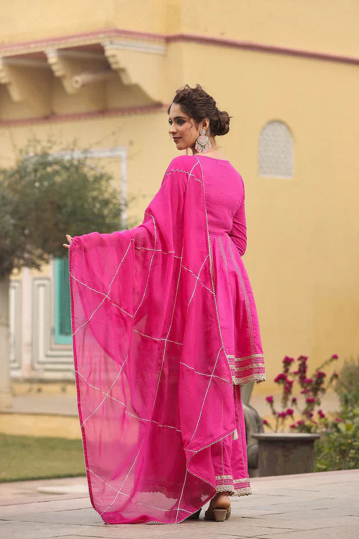 2 Combo Suit Set With Dupatta