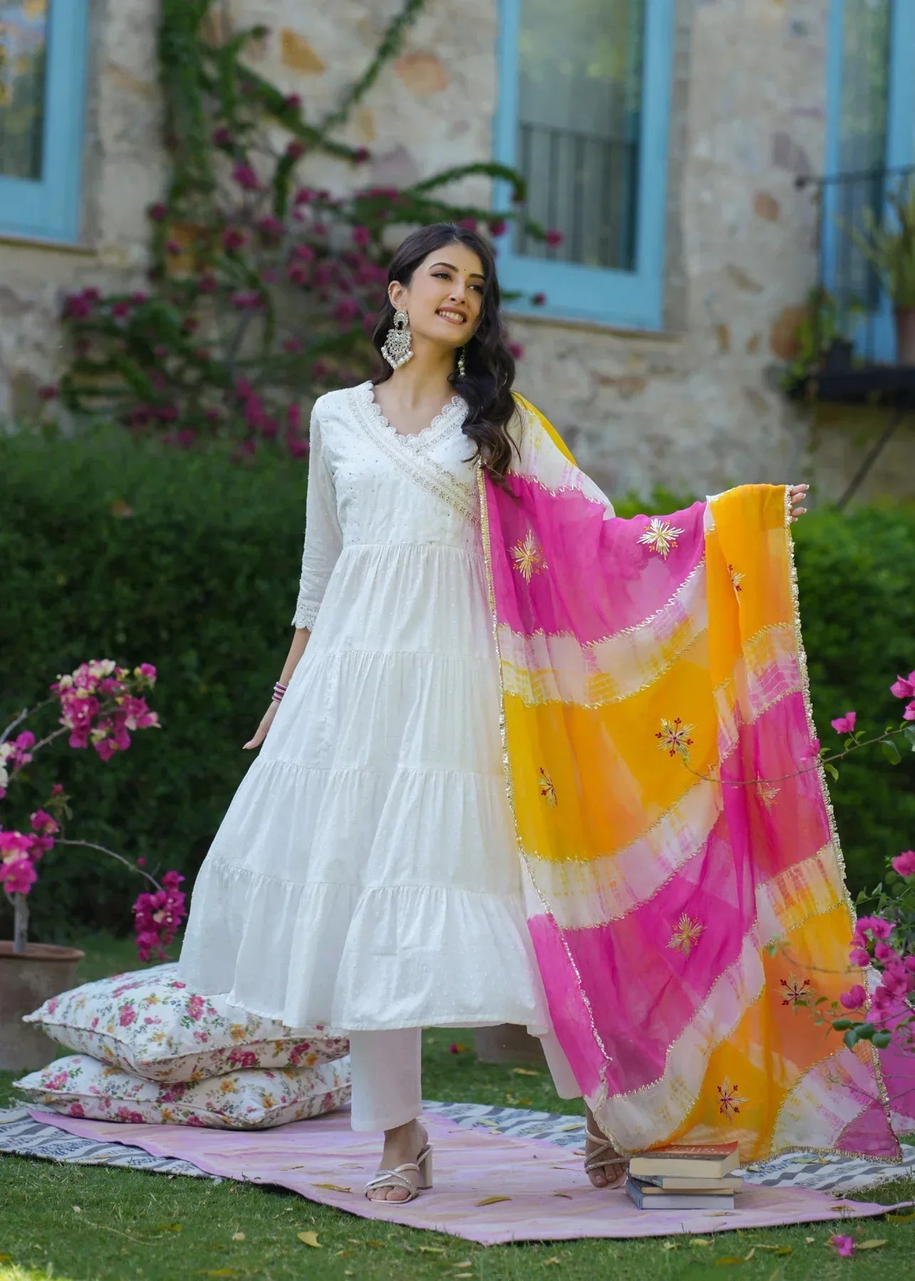 2 Combo Suit Set With Dupatta