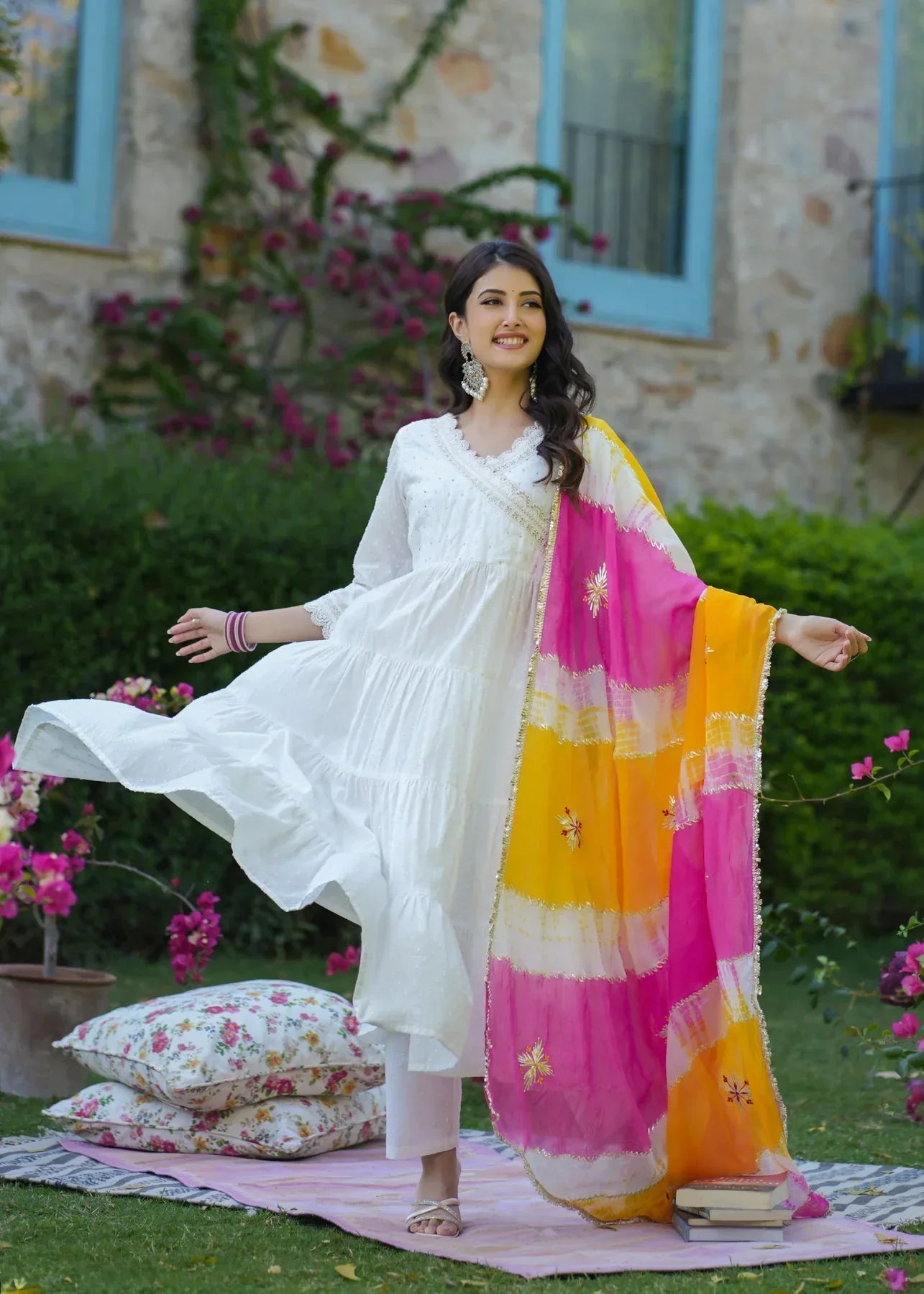 2 Combo Suit Set With Dupatta