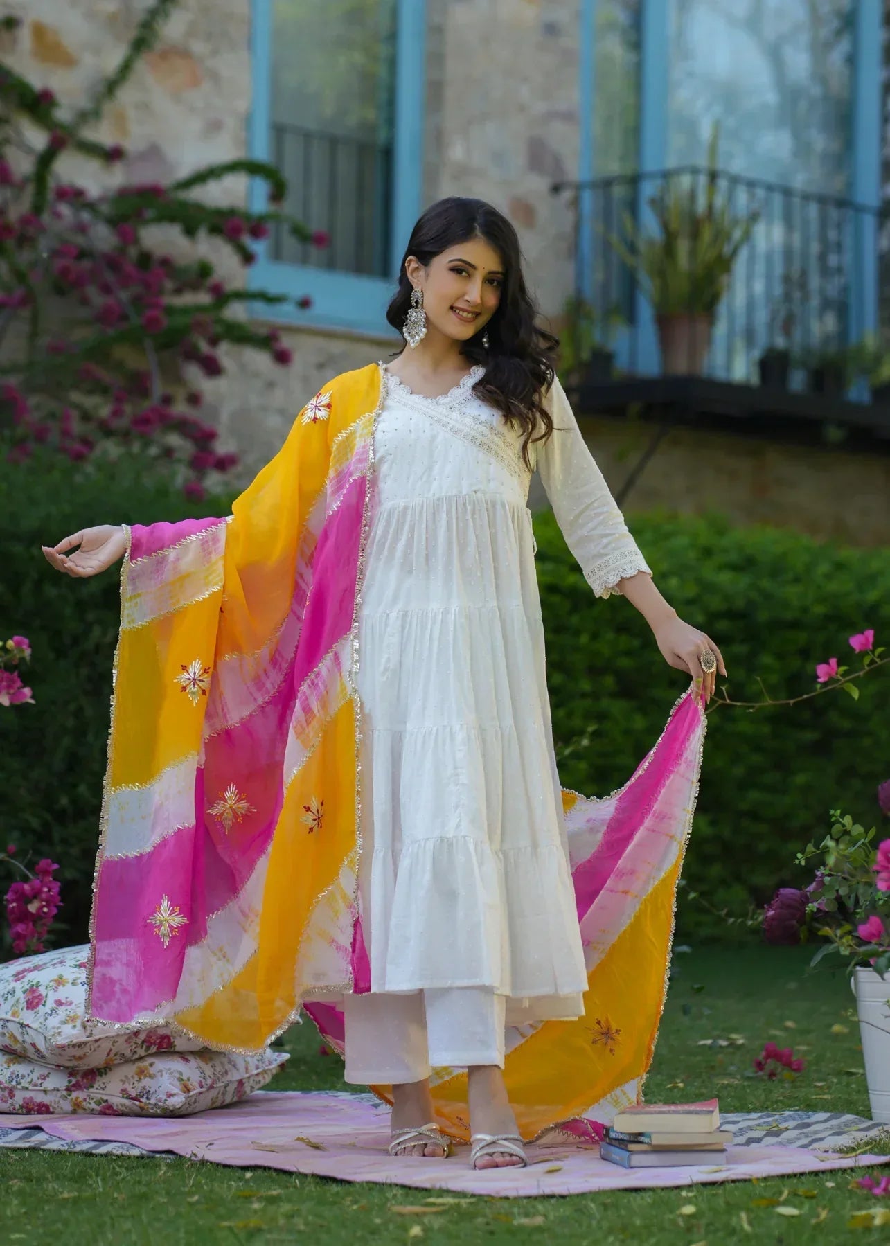 2 Combo Suit Set With Dupatta