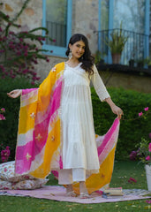 2 Combo Suit Set With Dupatta