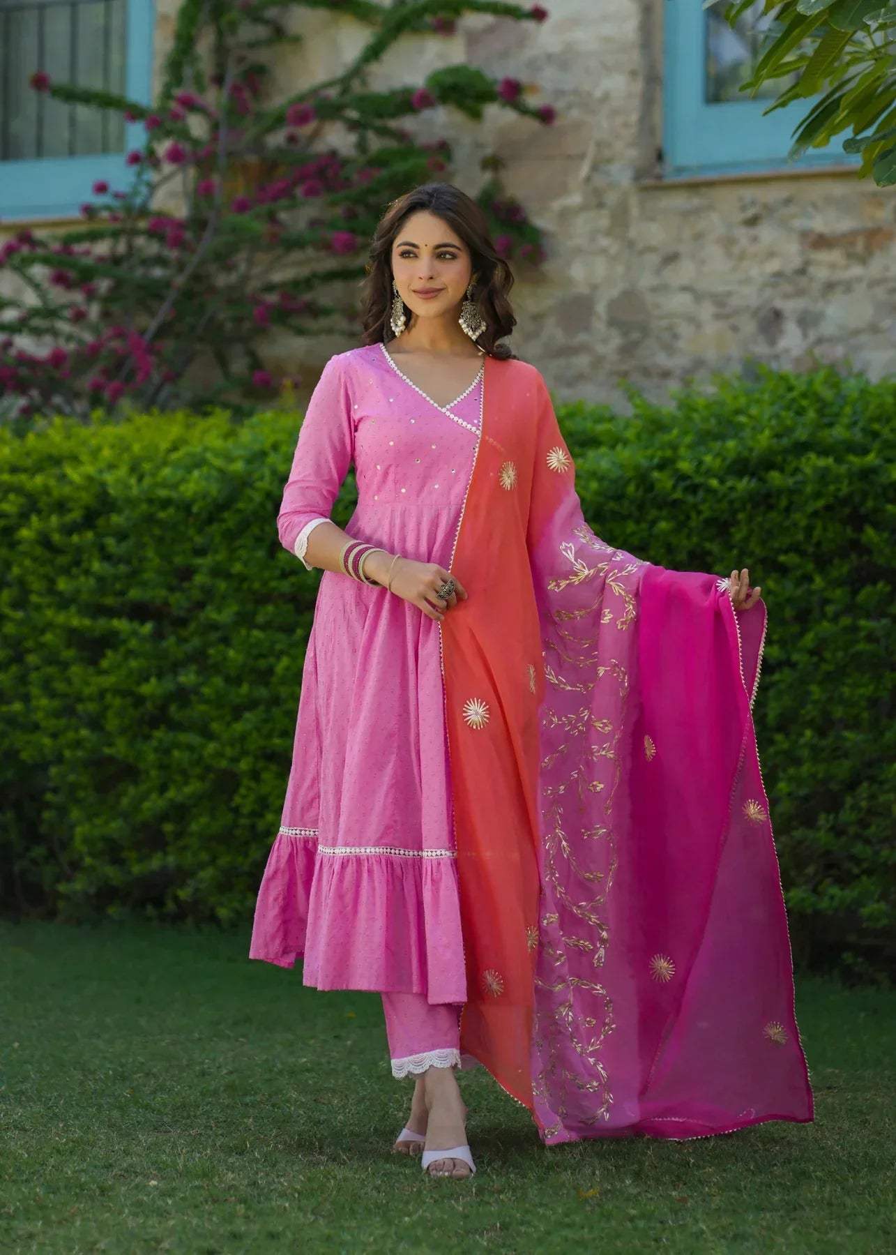 2 Combo Suit Set With Dupatta