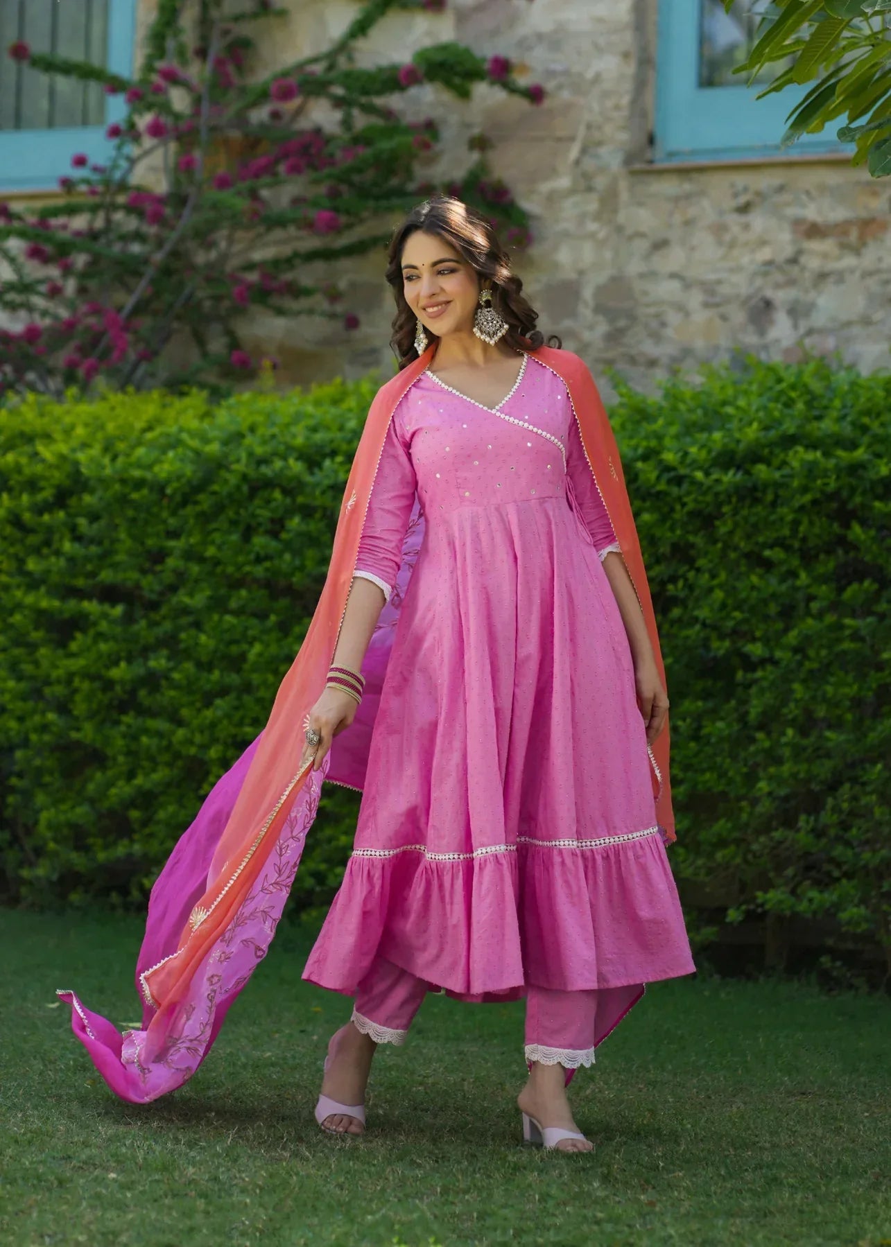 2 Combo Suit Set With Dupatta