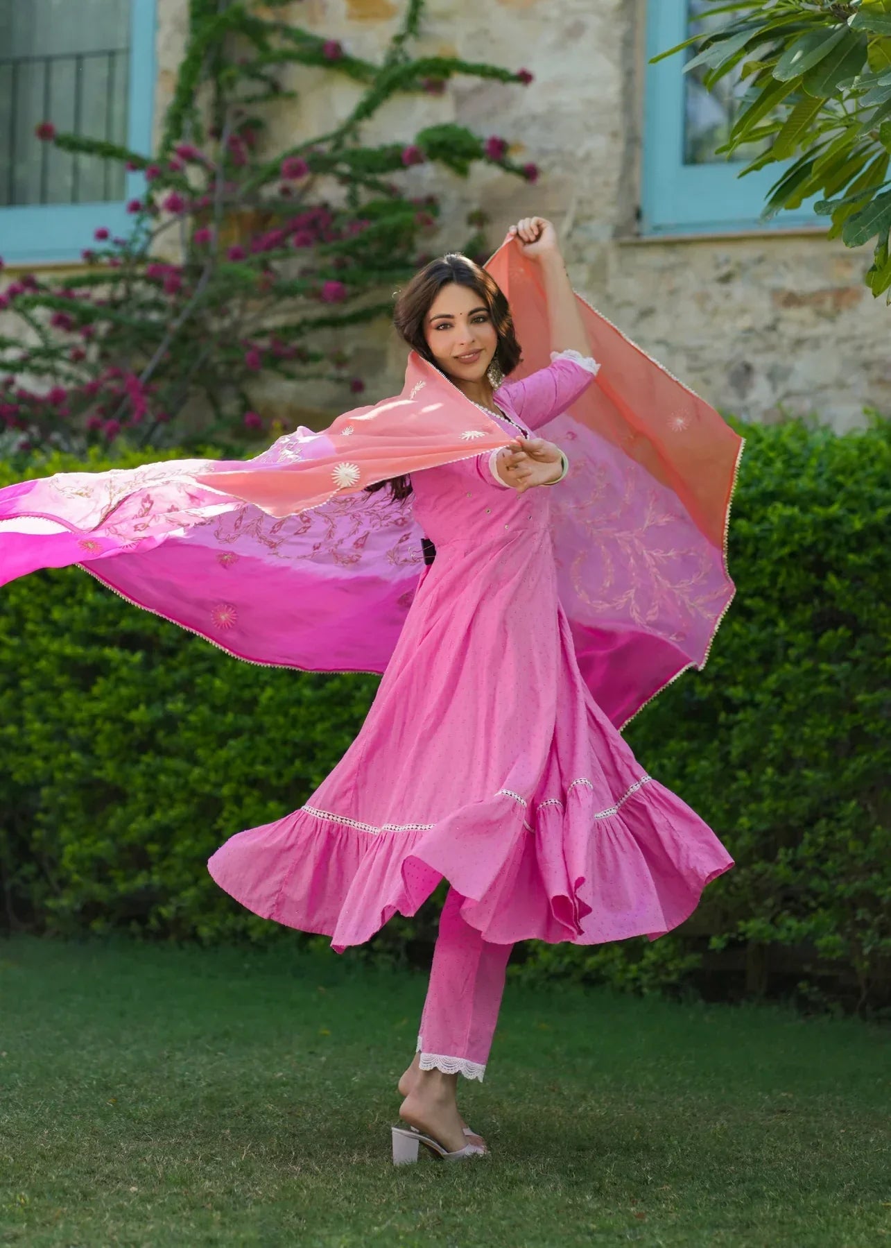 2 Combo Suit Set With Dupatta
