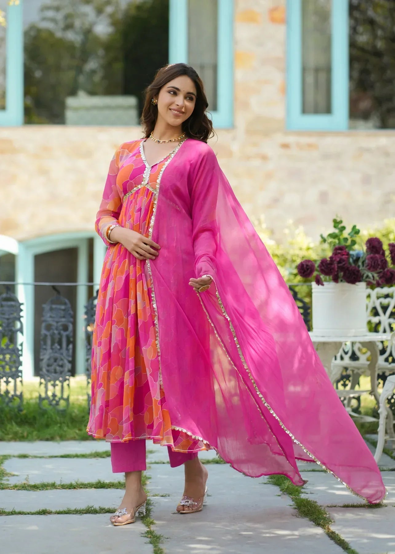 2 Combo Suit Set With Dupatta