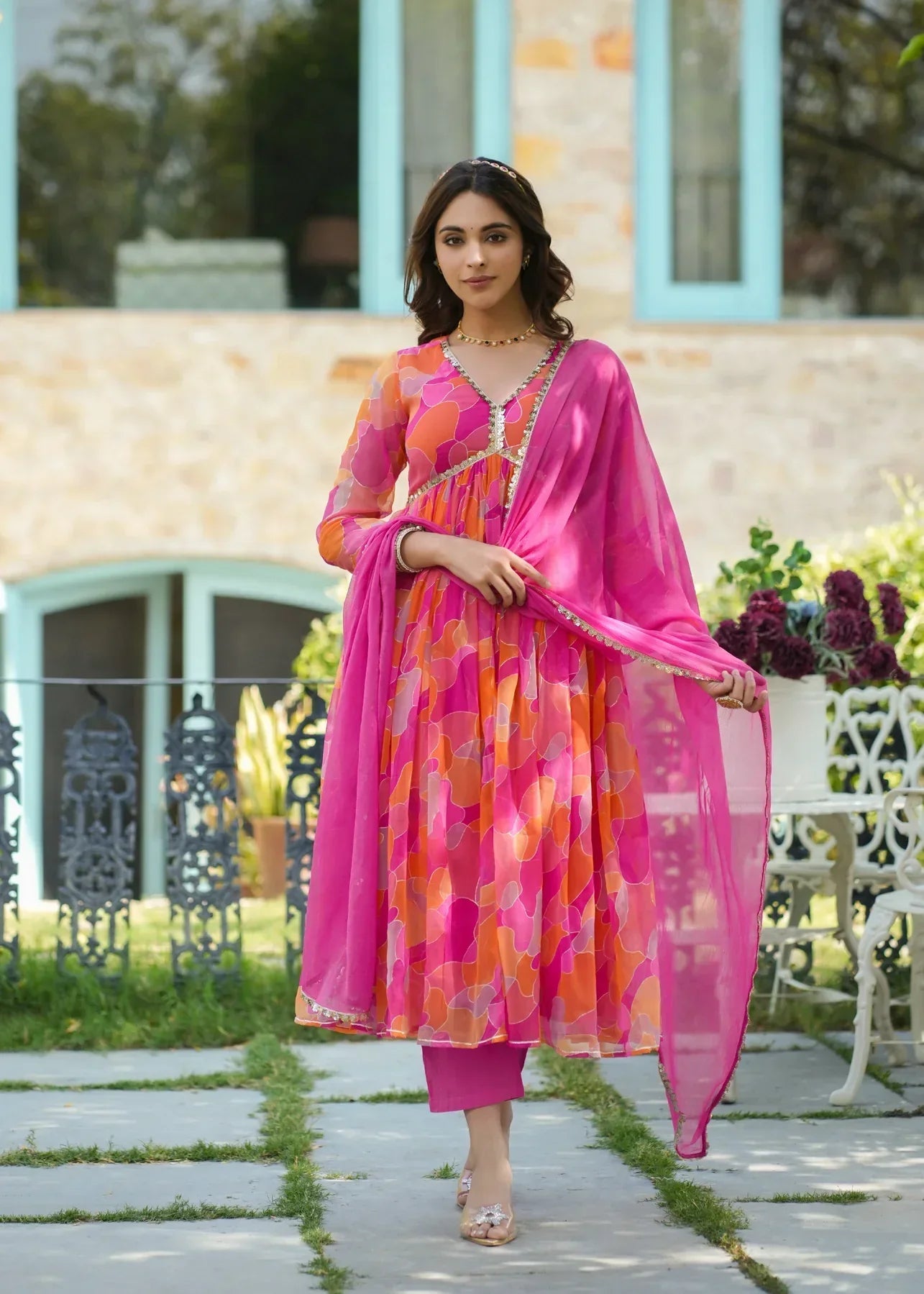 2 Combo Suit Set With Dupatta