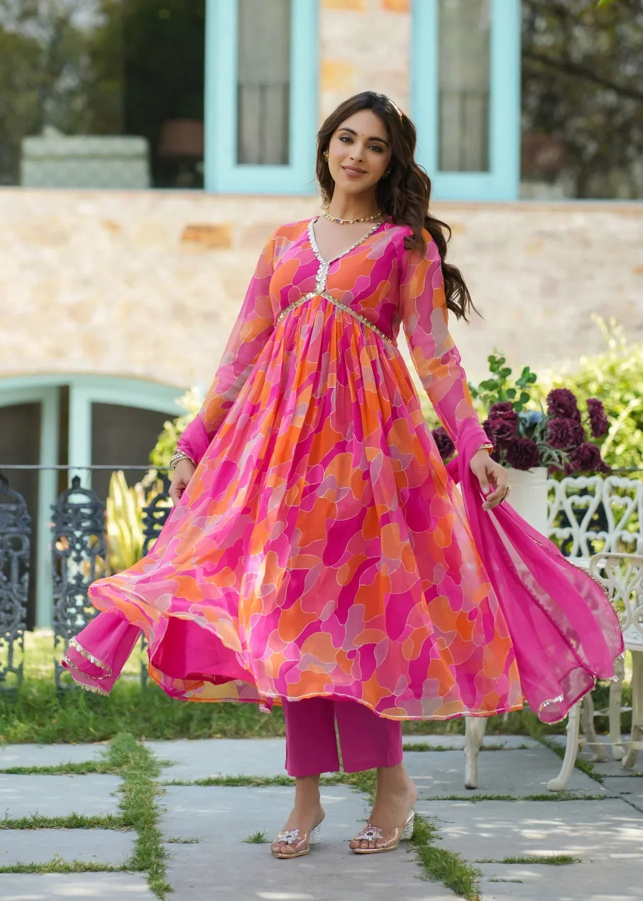 2 Combo Suit Set With Dupatta