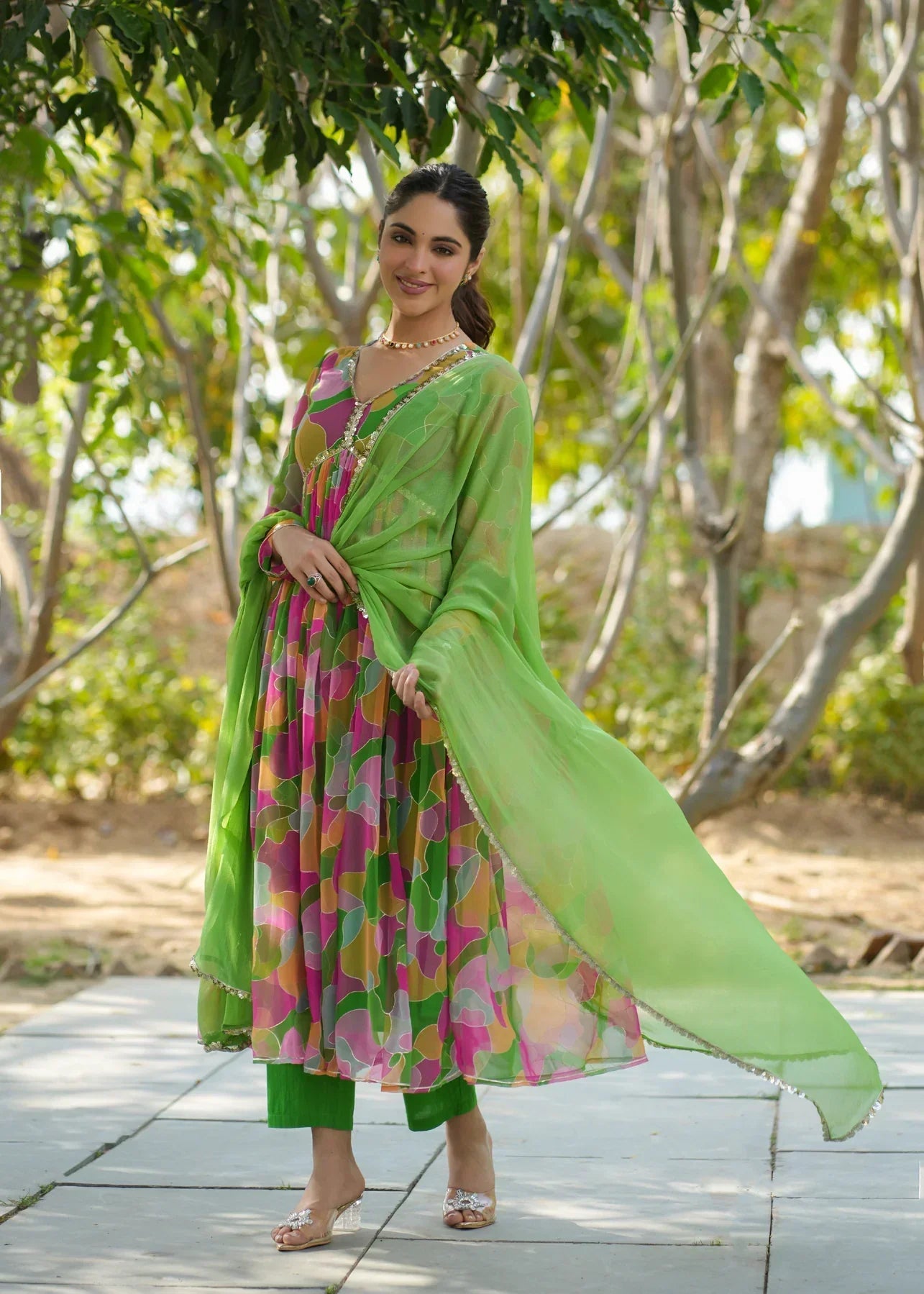 2 Combo Suit Set With Dupatta