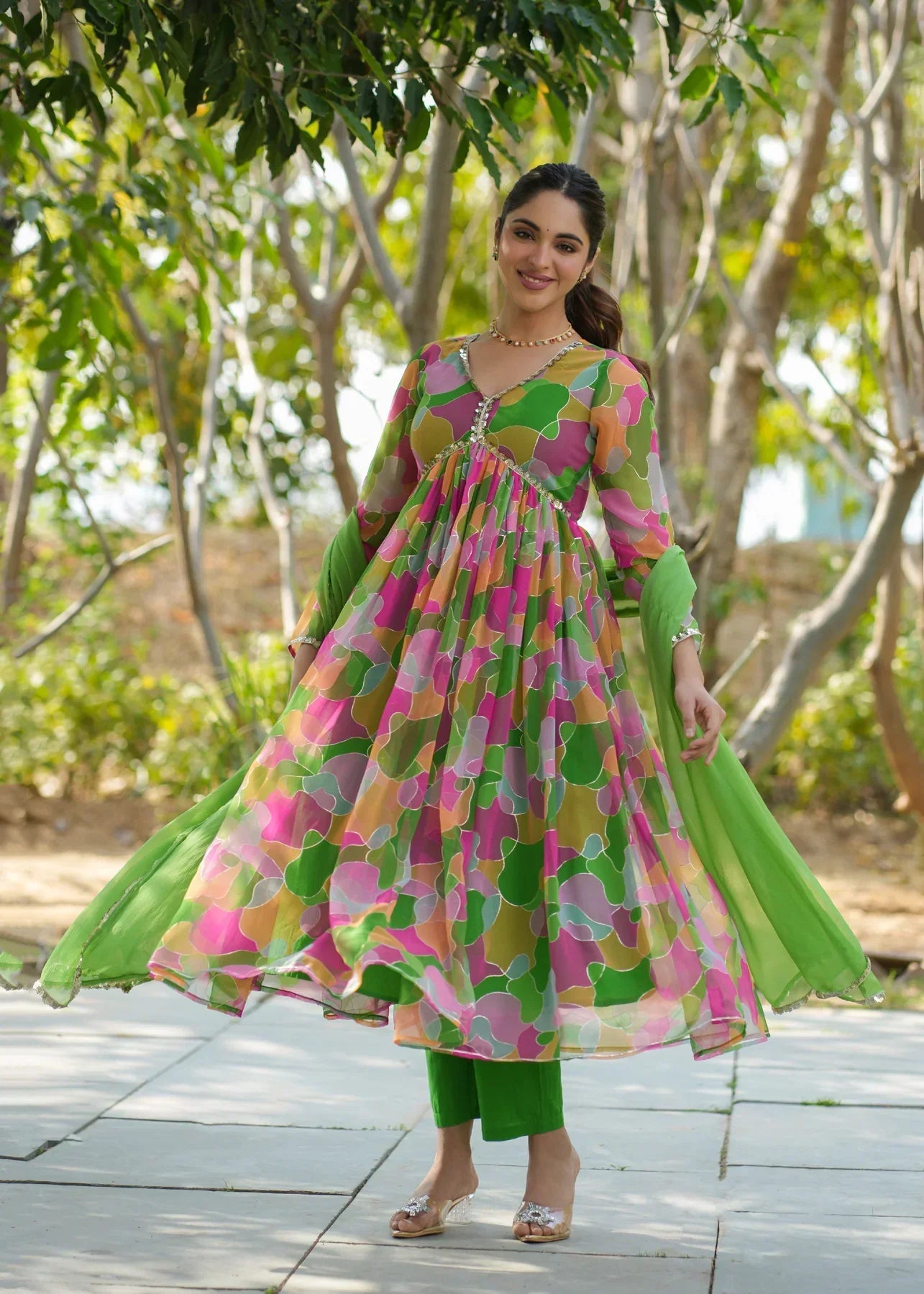 2 Combo Suit Set With Dupatta