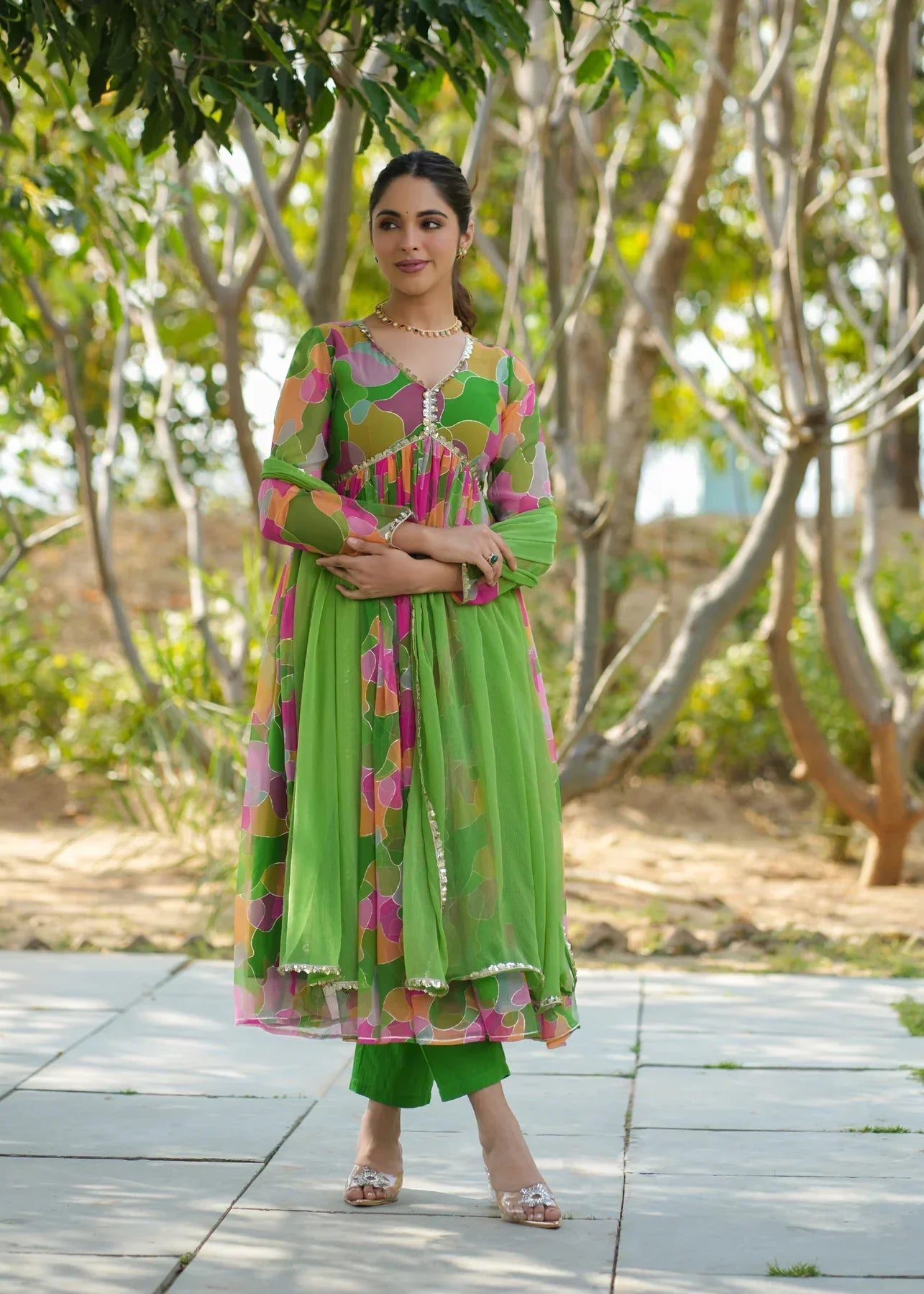 2 Combo Suit Set With Dupatta