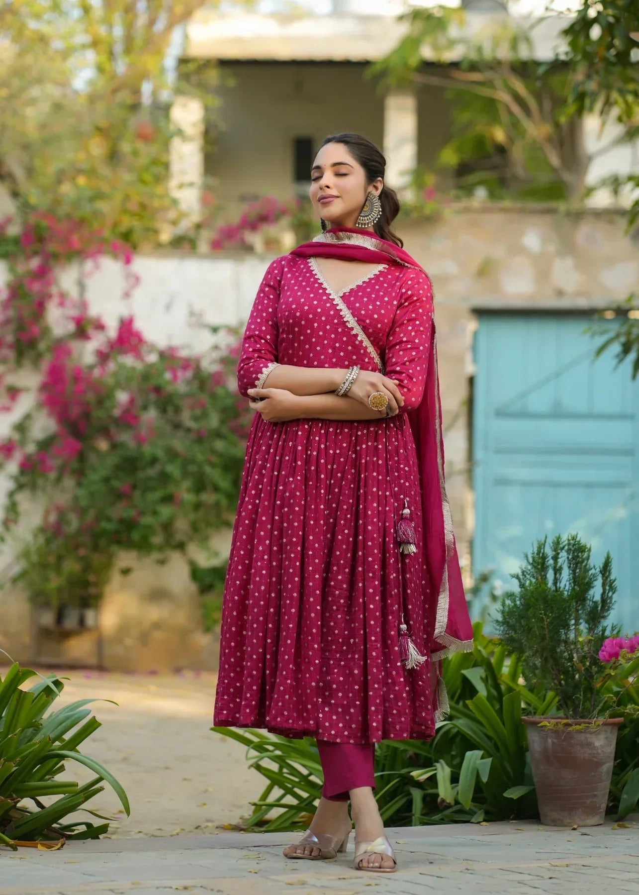 2 Combo Suit Set With Dupatta