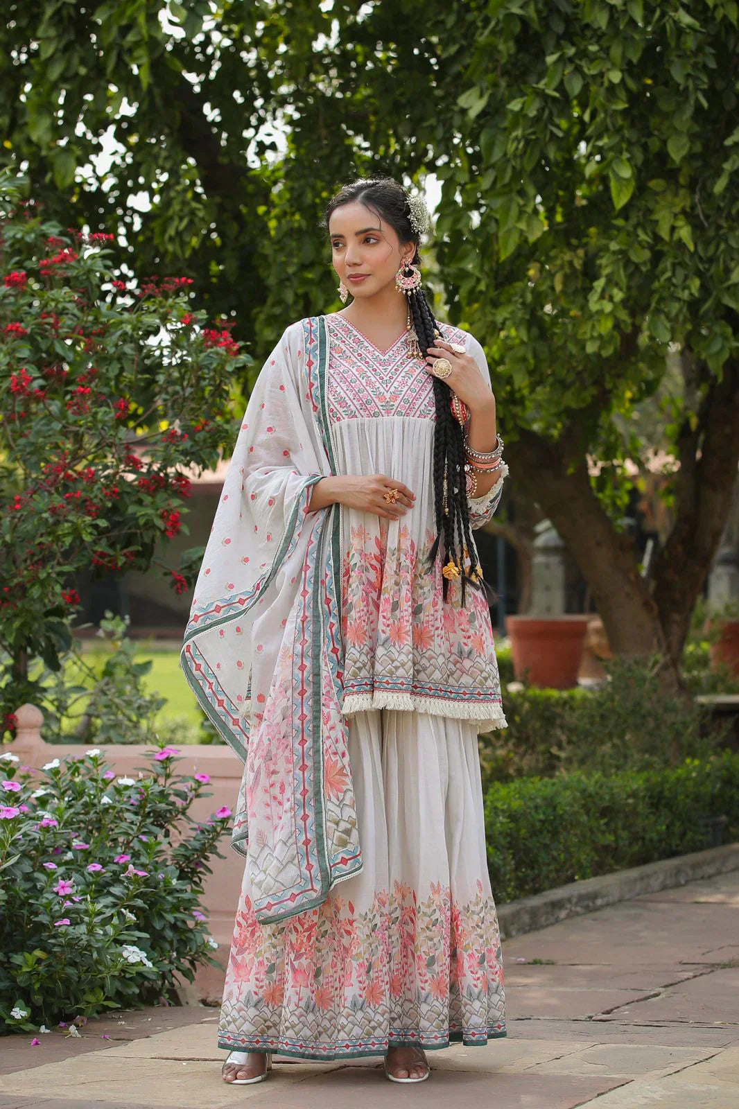 2 Combo Suit Set With Dupatta