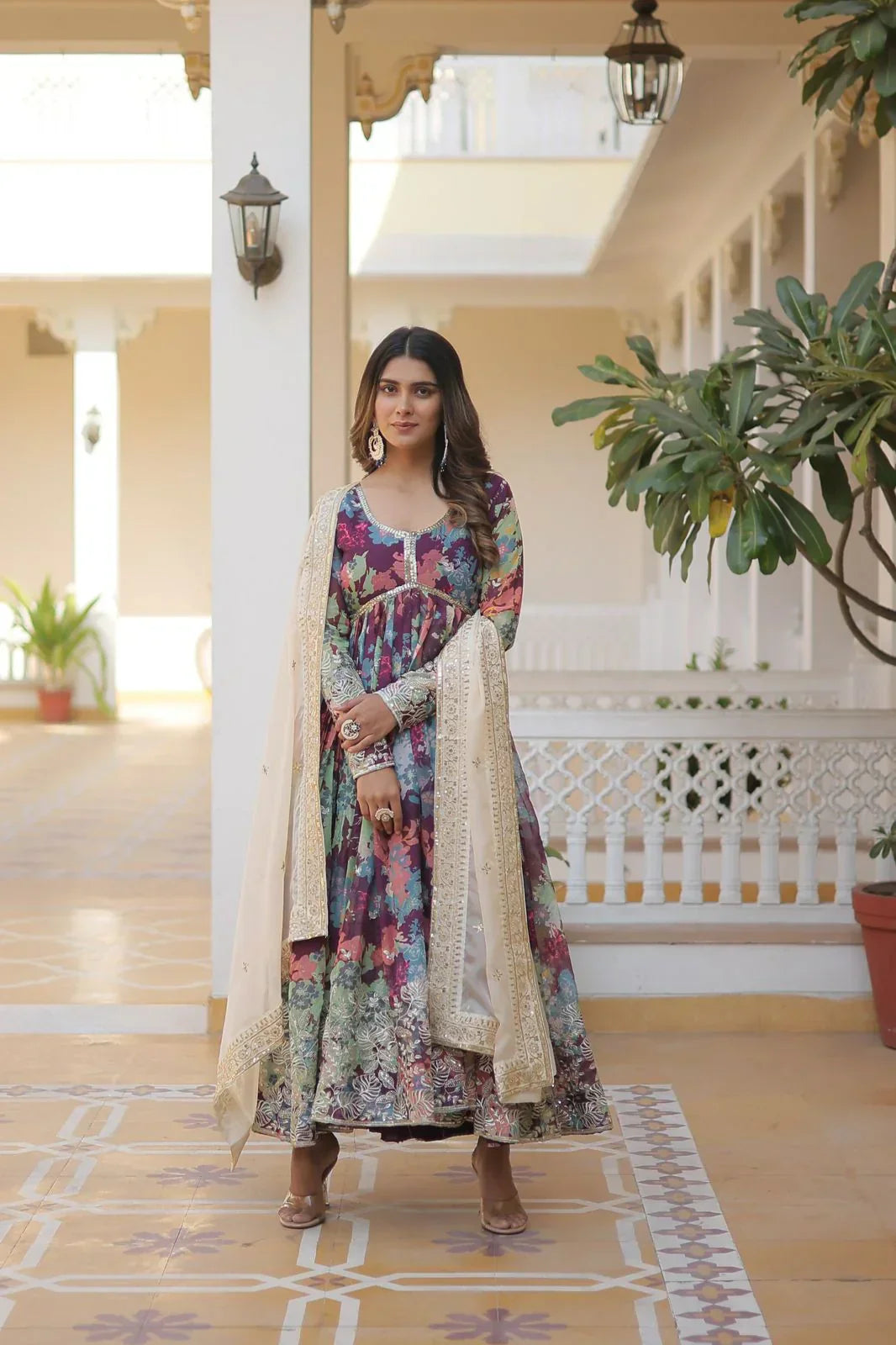 2 Combo Suit Set With Dupatta