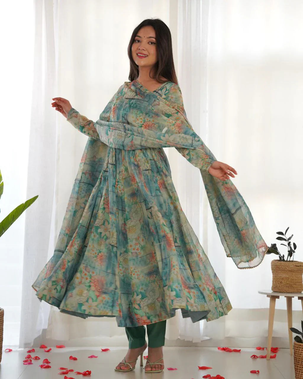 2 Combo Suit Set With Dupatta
