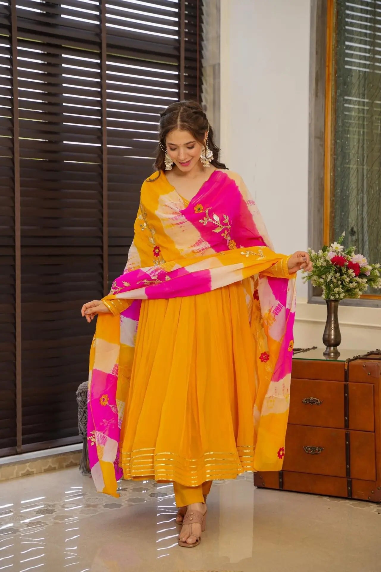 2 Combo Suit Set With Dupatta