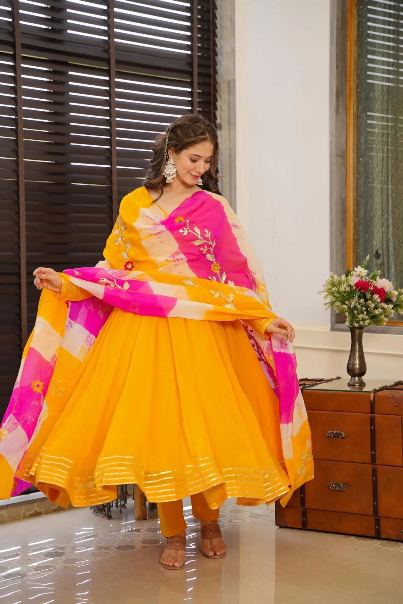 2 Combo Suit Set With Dupatta