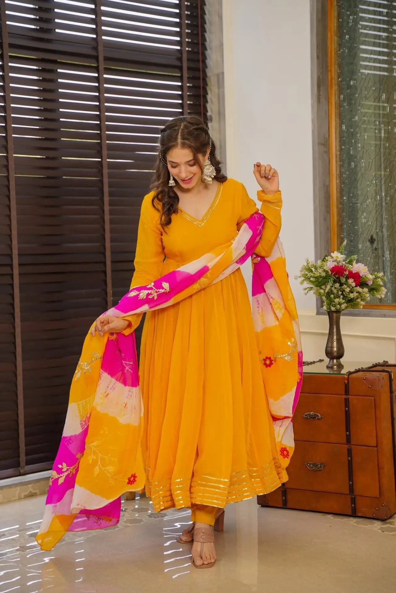 2 Combo Suit Set With Dupatta